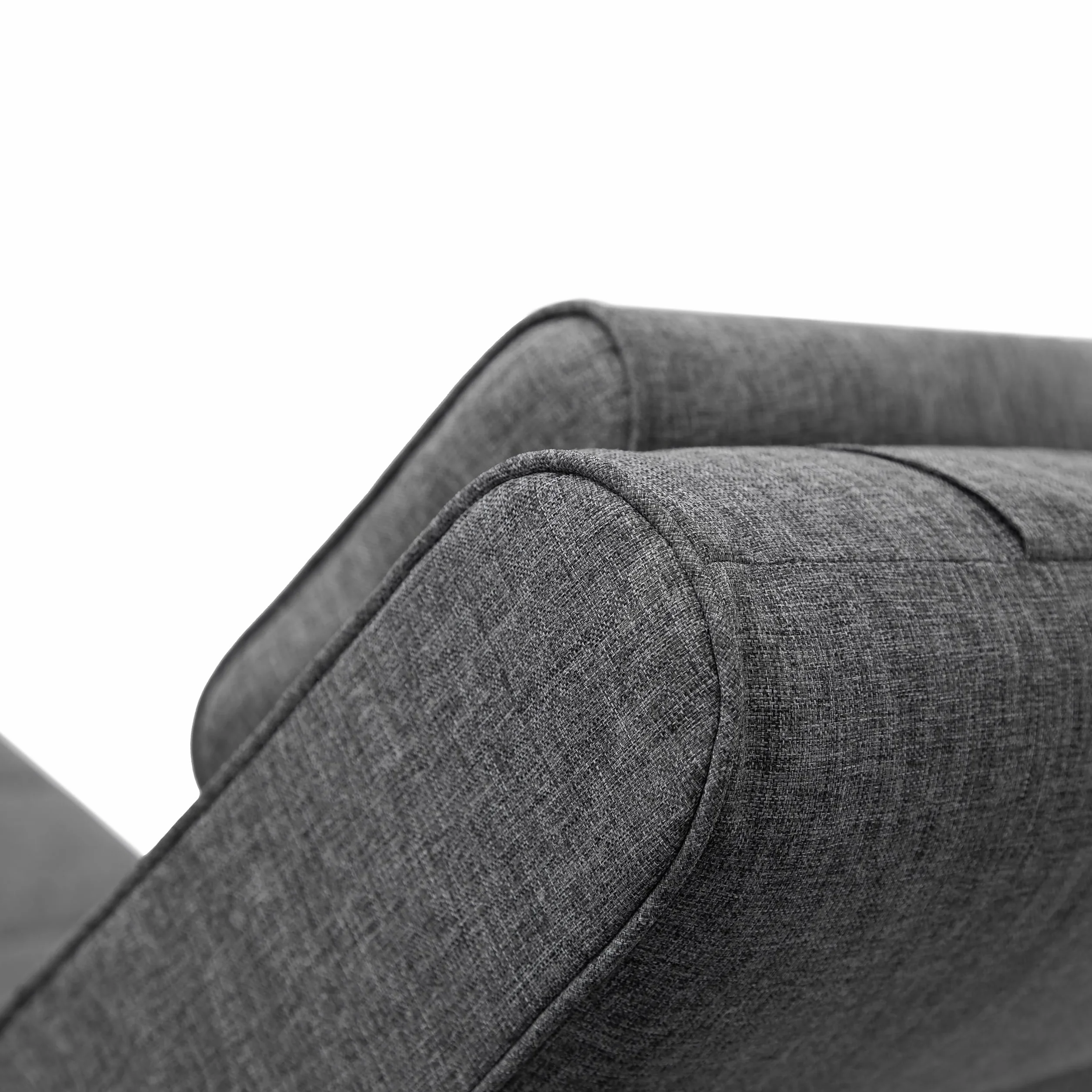 PillowPrim Meble ogrodowe materac, na leżaki, balkon, do użytku na zewnątrz, nakładka na leżak, tapicerka, poduszka do siedzenia, antracyt, 204 x 60 cm