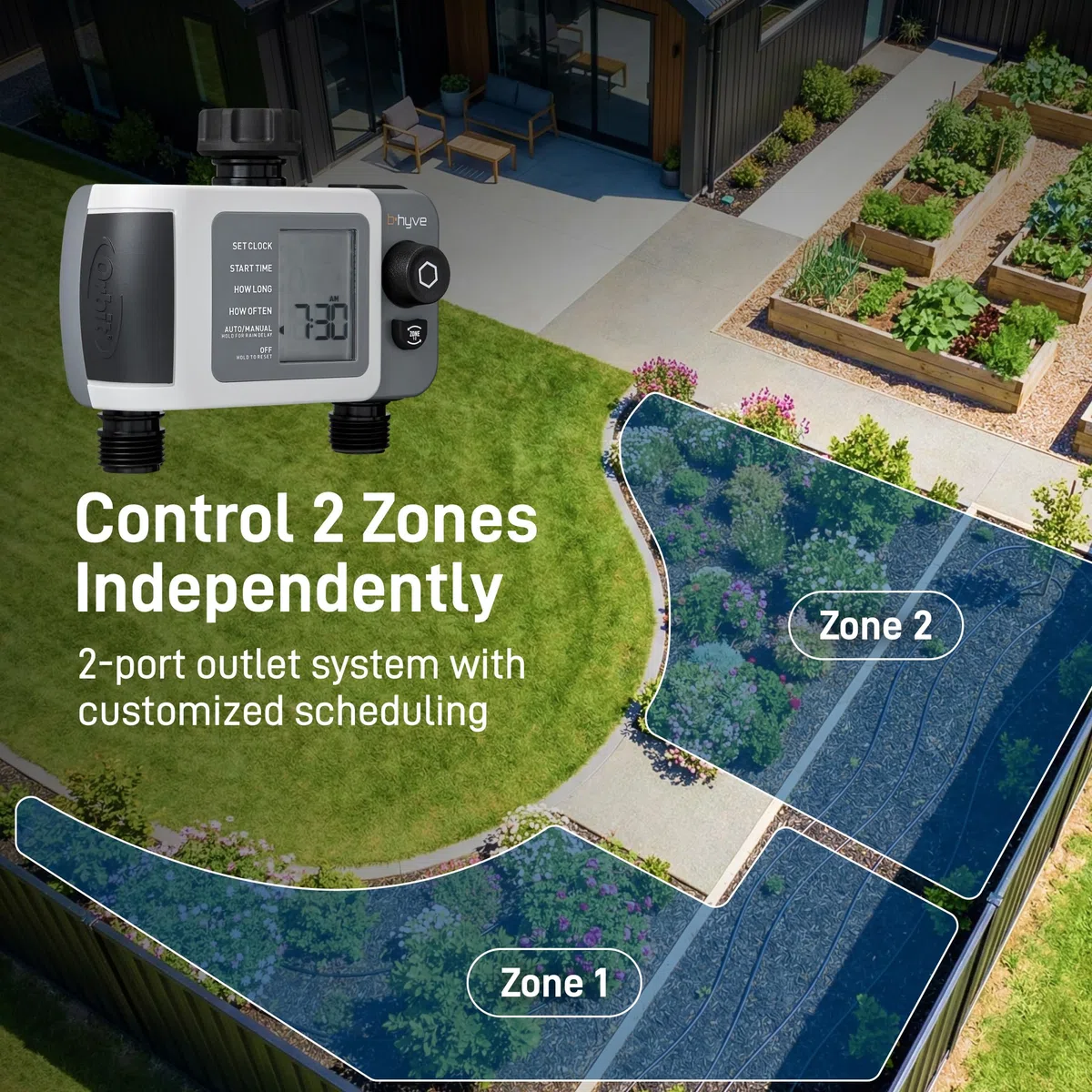 Orbit Timer zraszaczy, szary