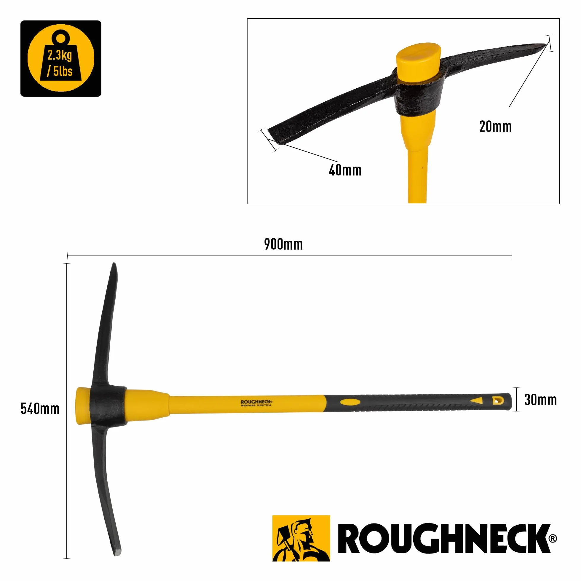 Roughneck ROU64352 siekiera kolejowa 2,3 kg