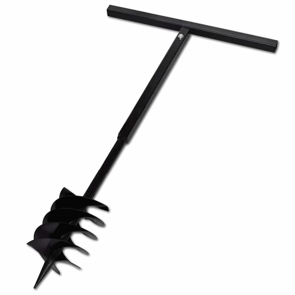 vidaXL Świder glebowy z uchwytem i rurą przedłużającą 9 m 180 mm, stal