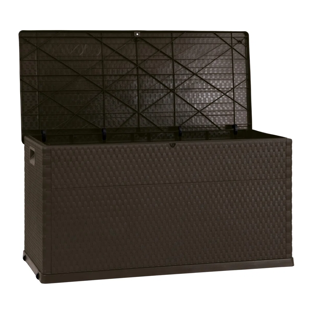 Toomax Multibox rattanowe pudełko do przechowywania mebli ogrodowych, 420 l, brązowe, pudełko na poduszkę, odporne na warunki atmosferyczne, 420 l, wys. 63,5 x szer. 120 cm x gł. 56 cm