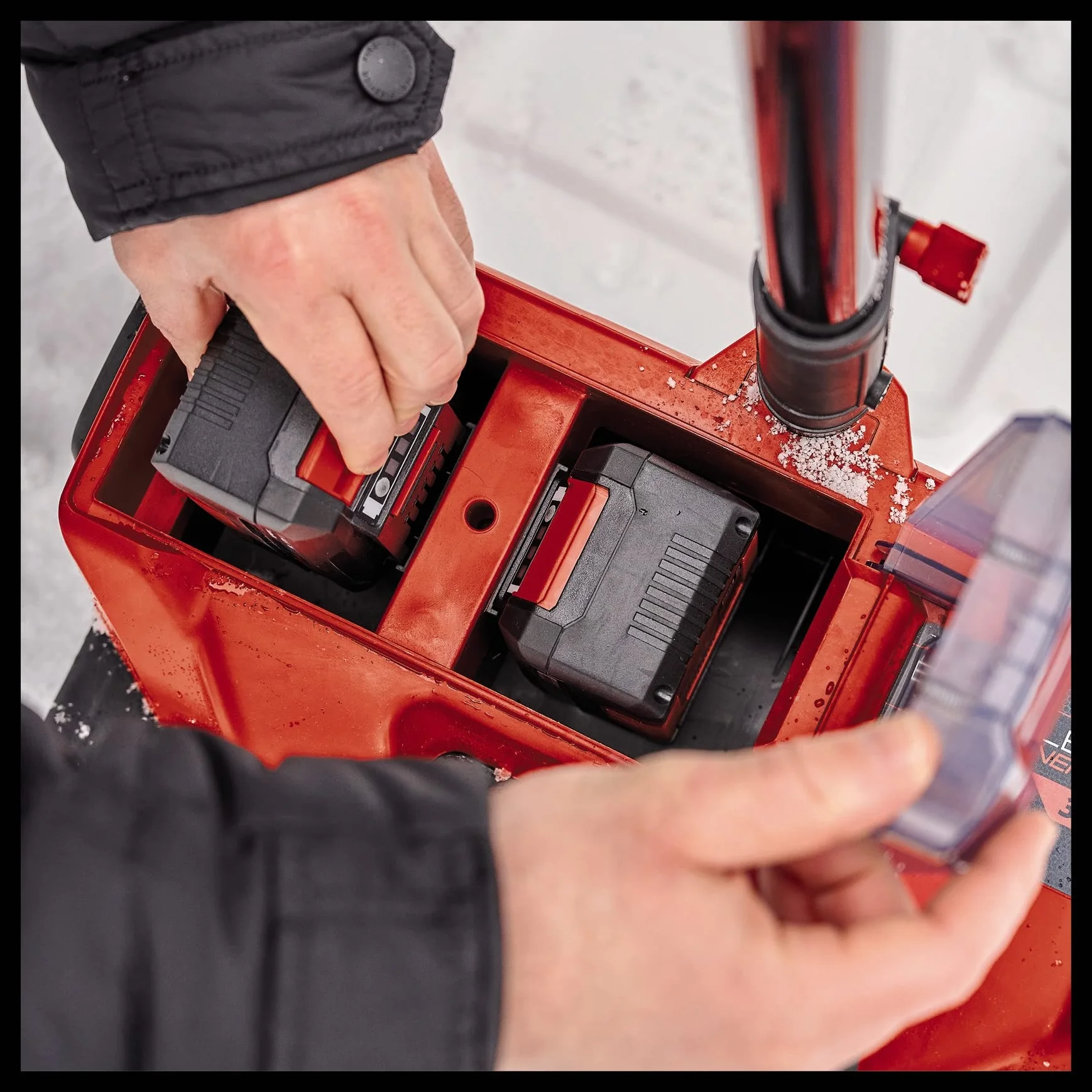 Einhell Akumulatorowa dmuchawa do śniegu GE-ST 36/40 Li E-Solo Power X-Change (Li-Ion, 36 V, szer. robocza 40 Nm, maks. wysokość śniegu 20 cm, dostawa bez akumulatora i ładowarki)