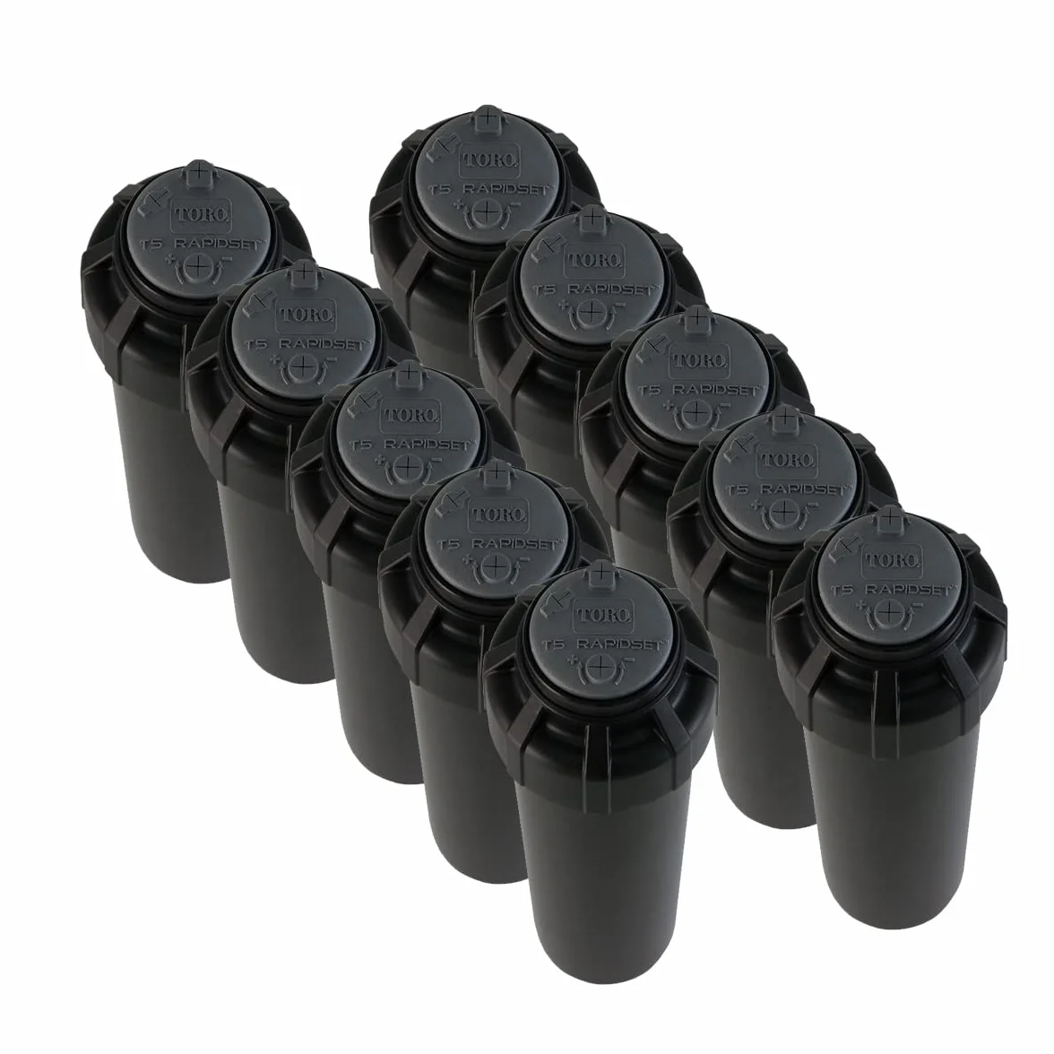 Zraszacz do nawadniania Toro T5P RS (zestaw 10) zraszacz do nawadniania z zasięgiem od 7,6 do 15,2 m, zraszacz z regulacją łuku bez użycia narzędzi
