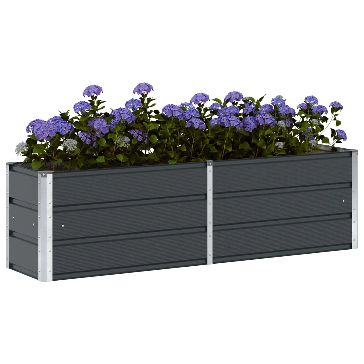 Hothingwell Ogrodnik stalowy, antracytowy, 160 x 40 x 45 cm | Nowoczesny design, zewnętrzne użytkowanie wewnętrzne, łatwy montaż, trwały materiał