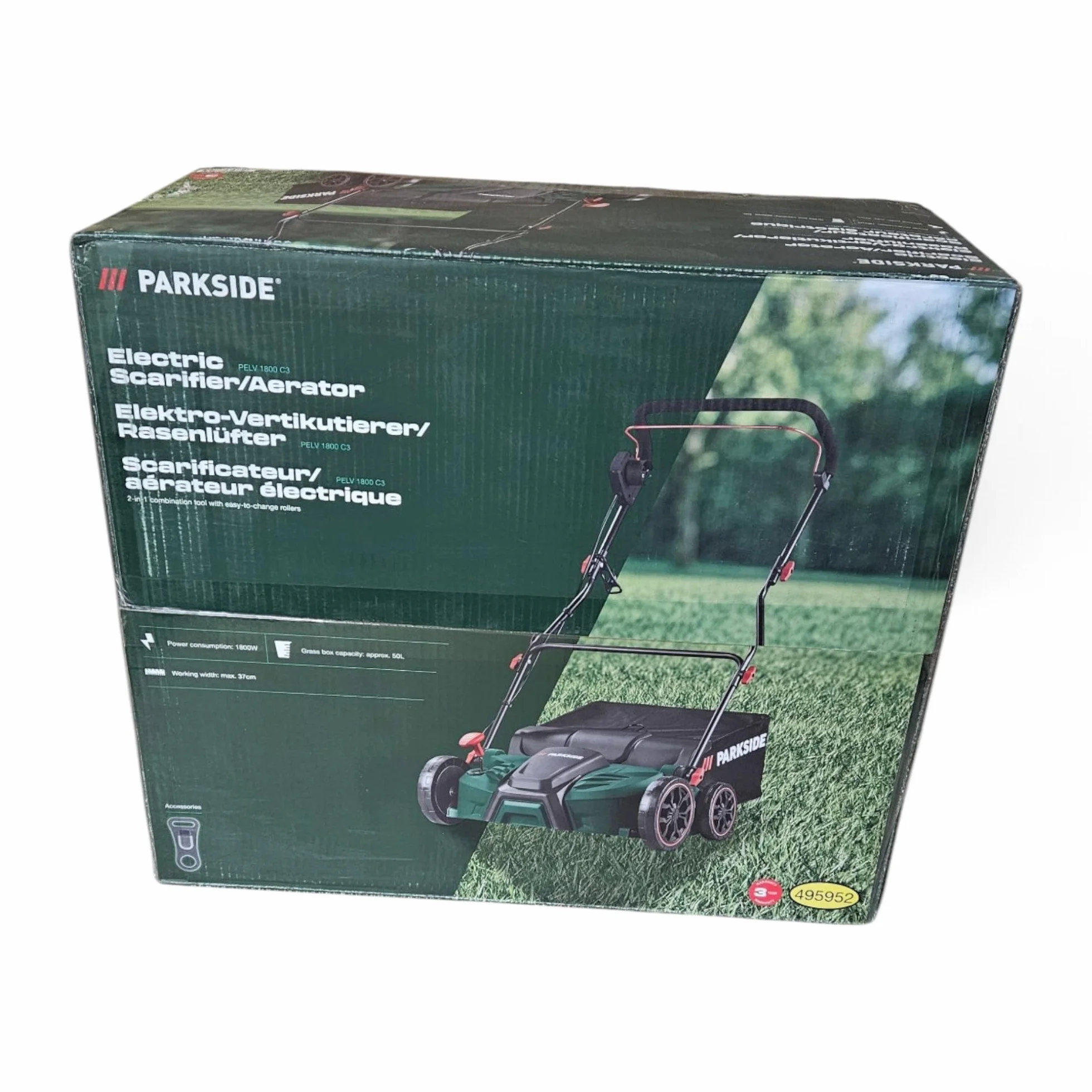 Parkside PLV 1500 C2 wertykulator elektryczny 1500 W 2 w 1