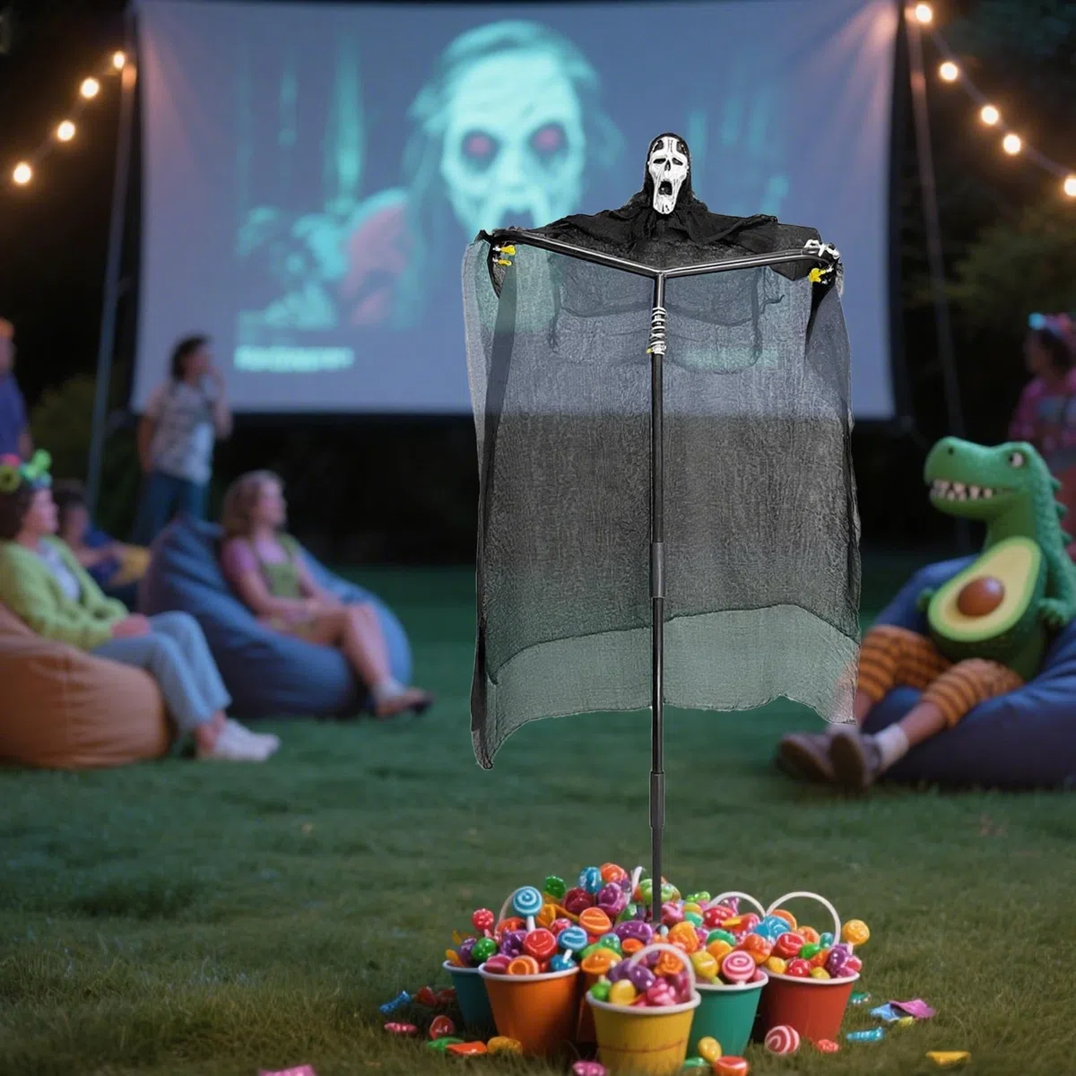 Halloweenowe Zewnętrzne Dekoracje Czarownicy Zewnętrzna Dekoracja Stracha | Odporna na Warunki Atmosferyczne Ozdoby do Scen Horroru dla Cmentarza Ogrodu Podwórka i Nawiedzonego
