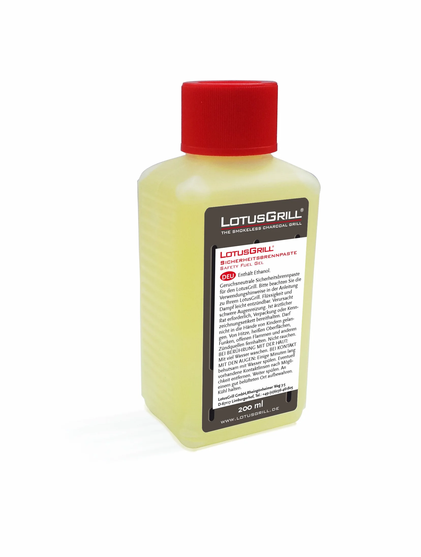 LotusGrill S Small kompaktowy zestaw startowy ognista czerwień, niskodymny grill na węgiel drzewny z 2,5 kg węgla bukowego, 200 ml pasty, 1 x szczypce (kolor w magazynie), 1 x torba. Zasilanie USB lub