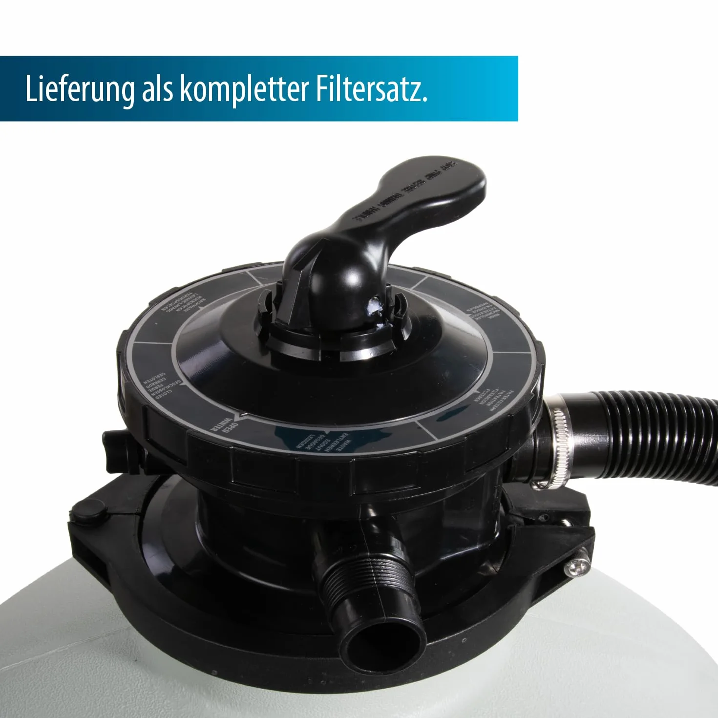 AquaForte Zestaw filtrów piaskowych SQ460-Super do basenu, 60 m³, pompa 10 m³/h, 550 W