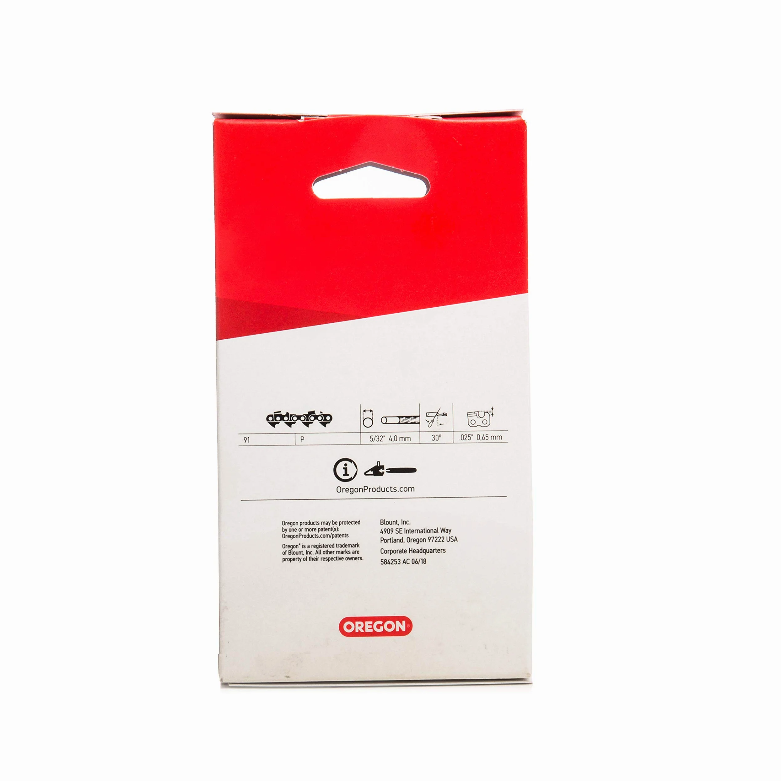 Oregon Standard 91P łańcuch do piły pasuje do 25 cm Alpina, Black & Decker, Bosch, DOLMAR, Gardol, Grizzly, Ikra, LUX, Makita, Matrix, McCulloch, Scheppach, Stiga, Worx wysięgnik, 40 ogniw napędowych