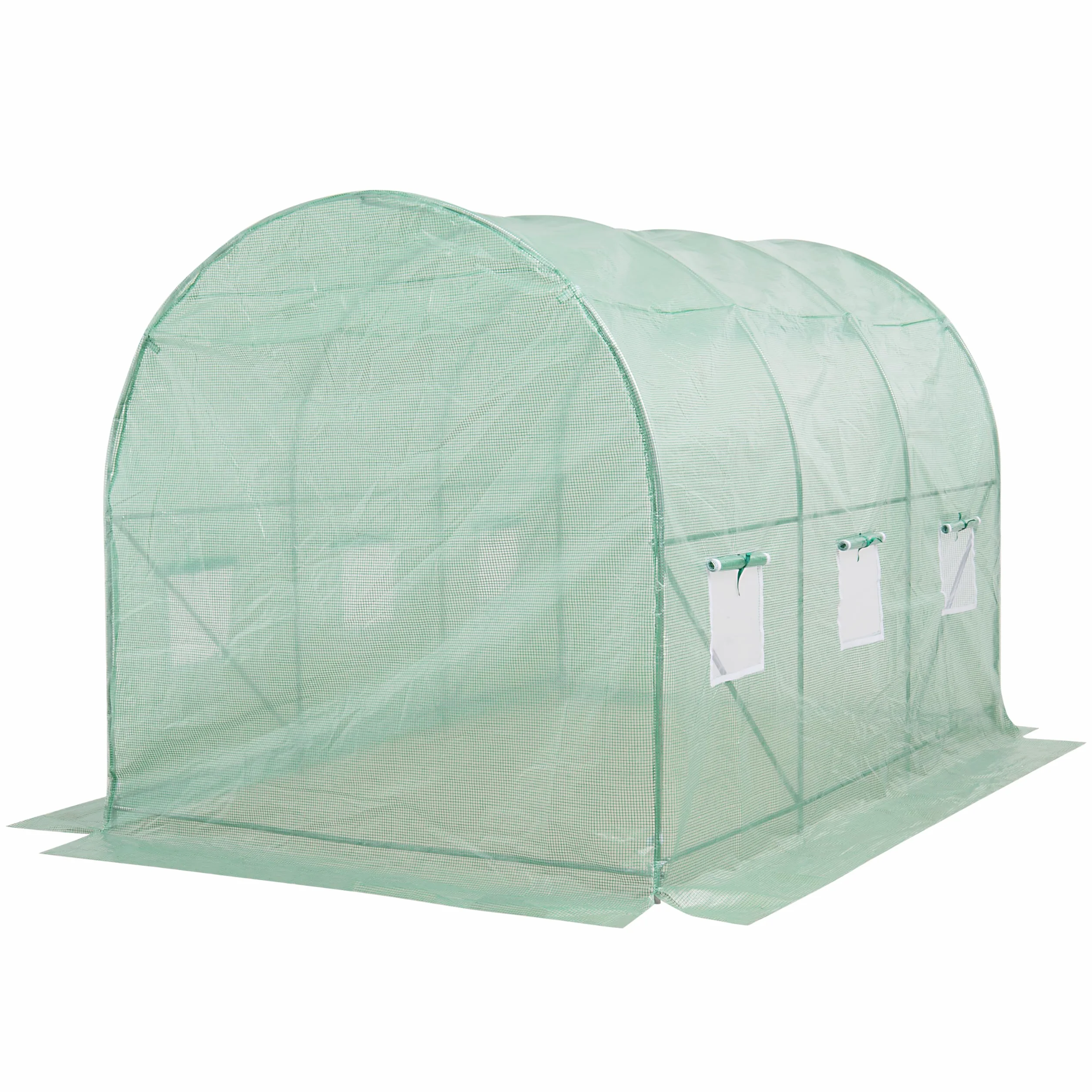 Szklarnia ogrodowa 3x2x2 m 6 m² foliowa UV4 140 g/m² ze stalowym fundamentem