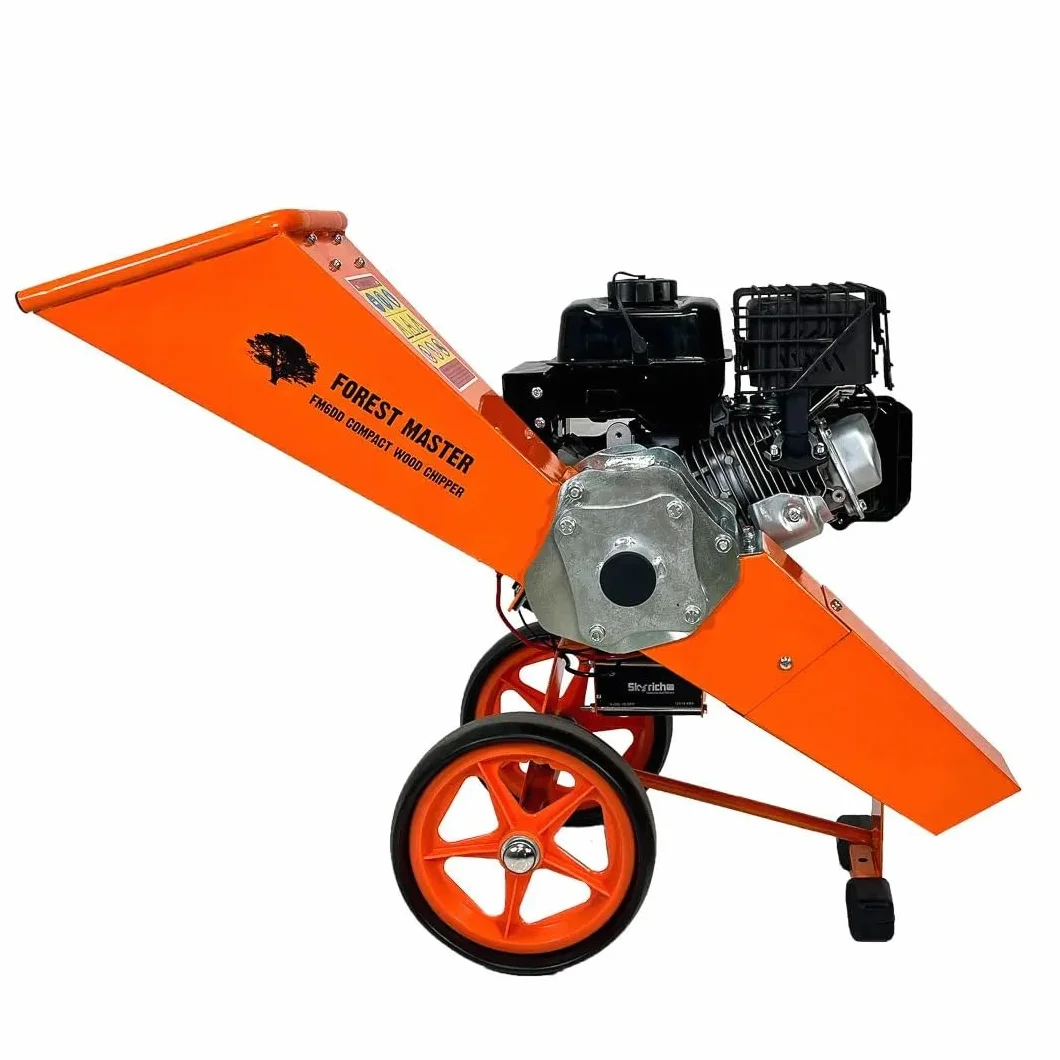 Forest Master FM6DDES-MUL 6HP Benzynowy rębak do drewna i niszczarka ogrodowa z rozrusznikiem elektrycznym