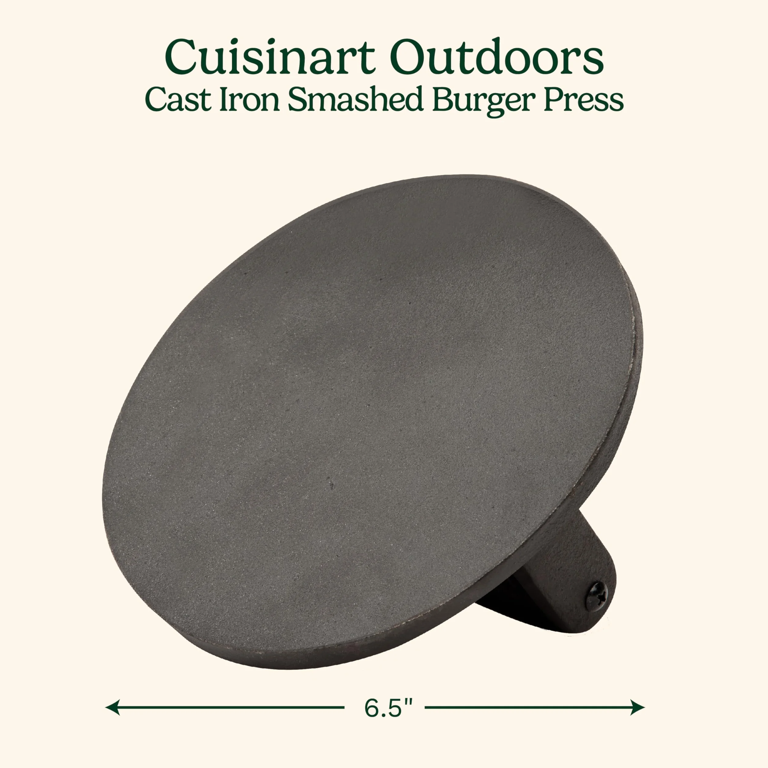 Cuisinart CISB-111 Smashed Burger Press, Cast Iron