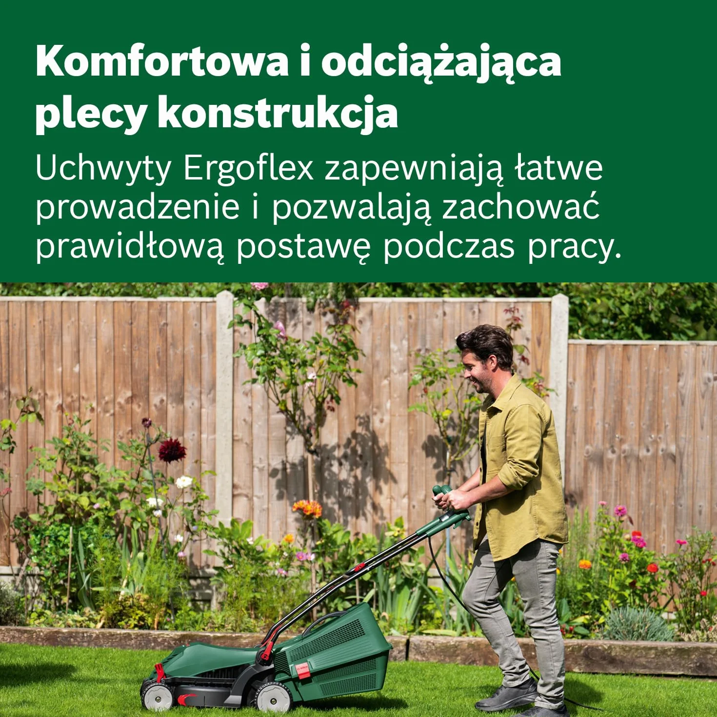 Bosch Kosiarka sieciowa UniversalRotak 37-555 (silnik 1 400 W, szerokość cięcia: 37 cm, zbiornik na trawę 40 l, uchwyty Ergoflex)
