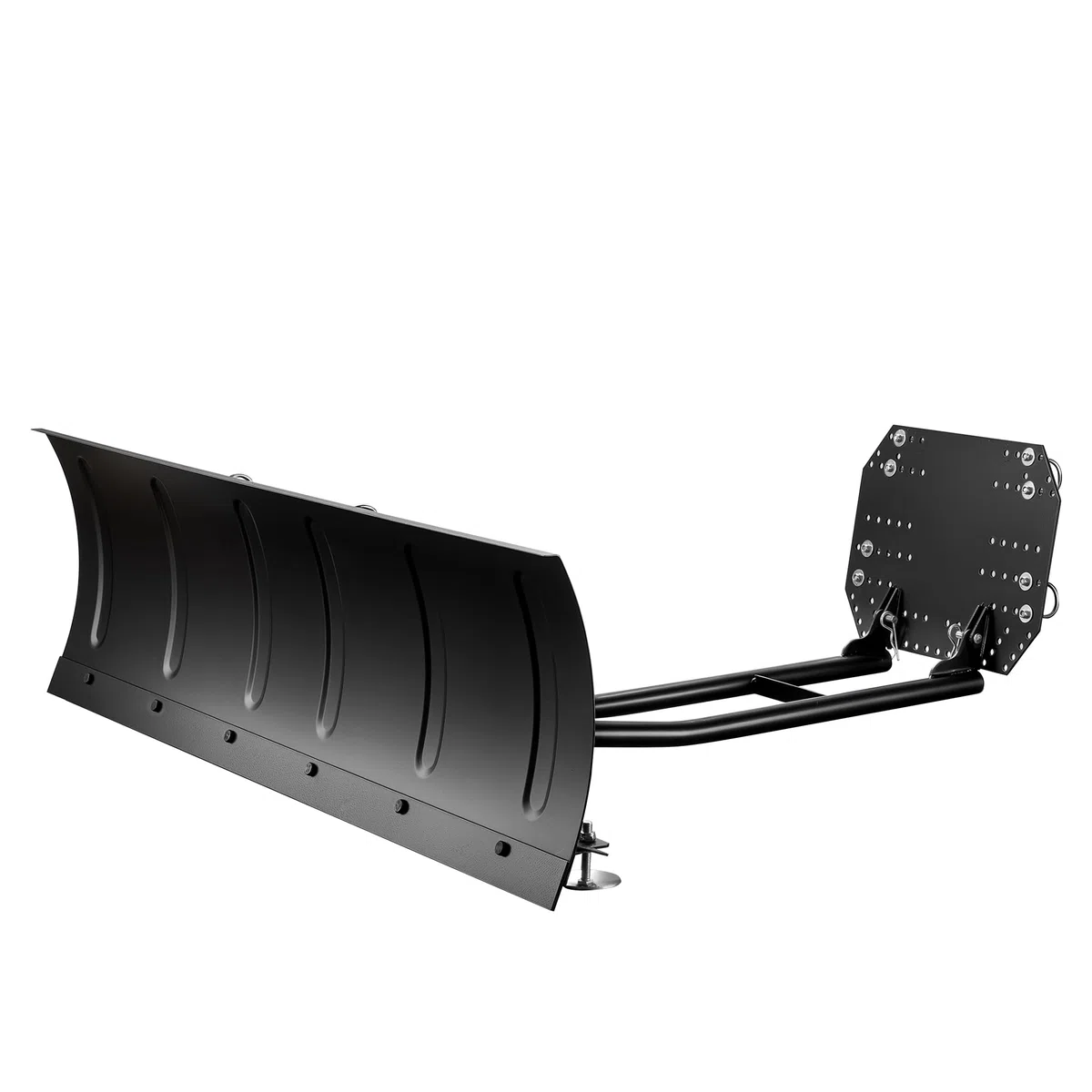 Wiltec Pług do śniegu o wymiarach 140 x 40 cm ze stali SPCC, czarna łopatka do mocowania do quadu, ATV i traktorka kosiarki, szufla do odśnieżania