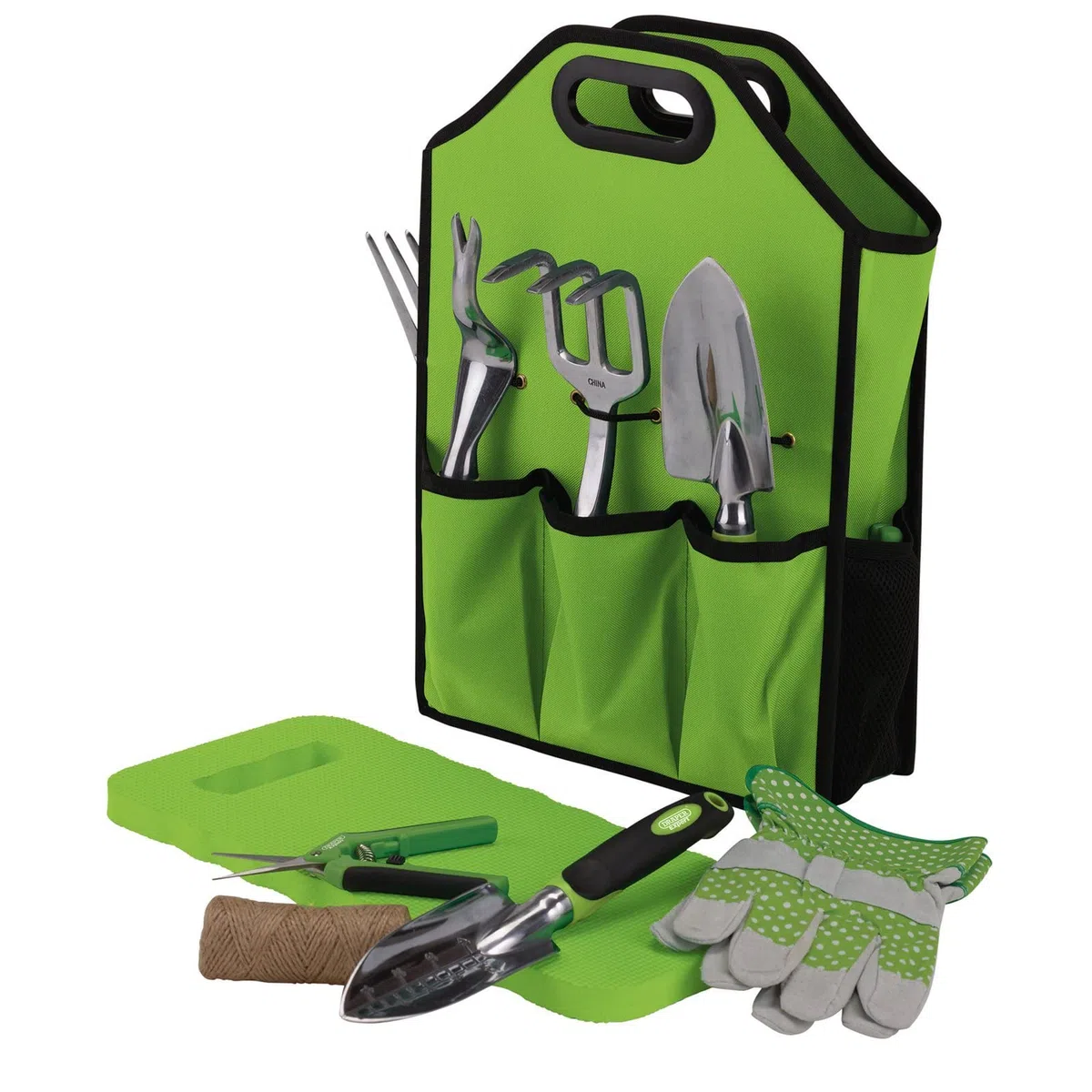 Draper 08998 Aluminiowy zestaw narzędzi ogrodowych z torbą do przechowywania (11 szt.)