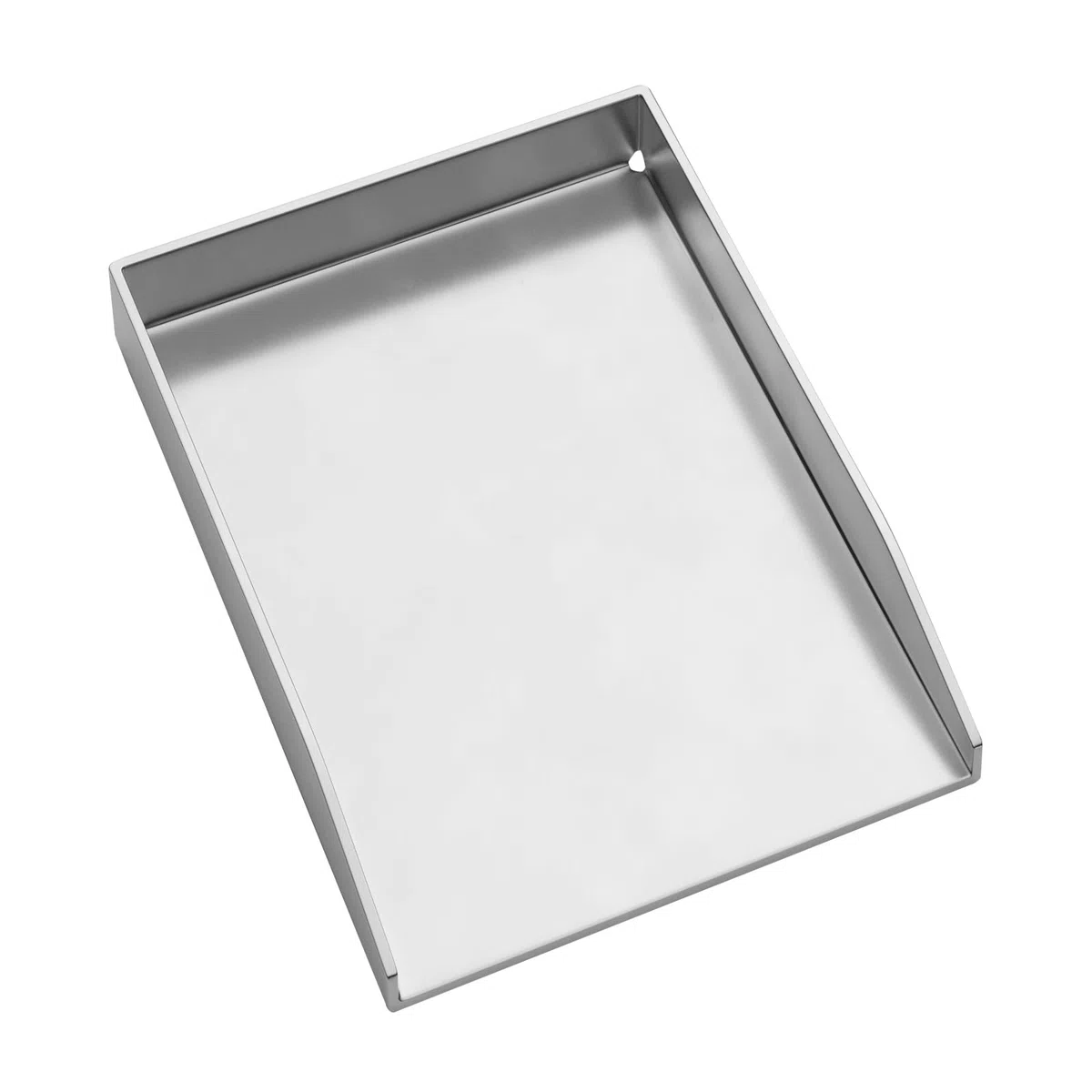 WELL GRILL Plancha uniwersalna płyta grillowa, patelnia grillowa, 20 x 30 cm, masywna stal nierdzewna, prostokątna tacka grillowa, pasuje do grilla gazowego Weber Outback Landmann Char-Broil i grilla na węgiel drzewny