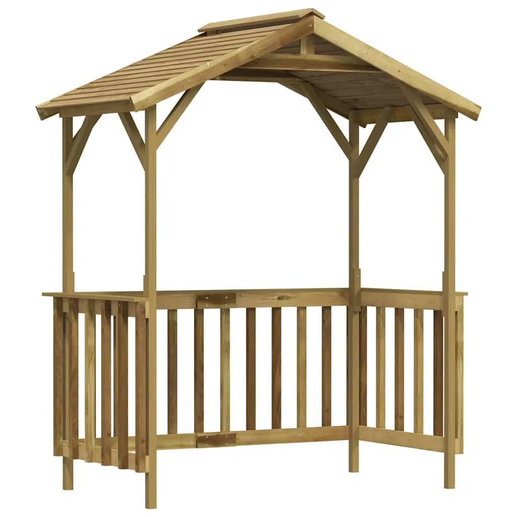 Pawilon grillowy, drewno sosnowe, impregnowane, 163,5 x 93 x 210 cm, odporny na warunki atmosferyczne, wodoszczelny, szopa ogrodowa, szopa na narzędzia, miejsce do przechowywania na balkon