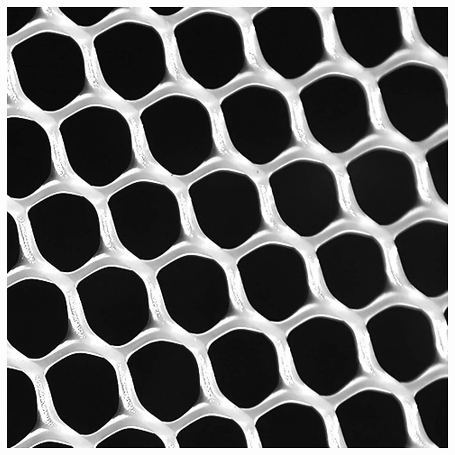 Białe plastikowe ogrodzenie ogrodowe 0,5 x 10 m (1,6 x 32 ft) siatka z siatki dla królików i kotów, bariera ogrodowa dla zwierząt domowych, opcje długości 5/10/15/20/25/30 m