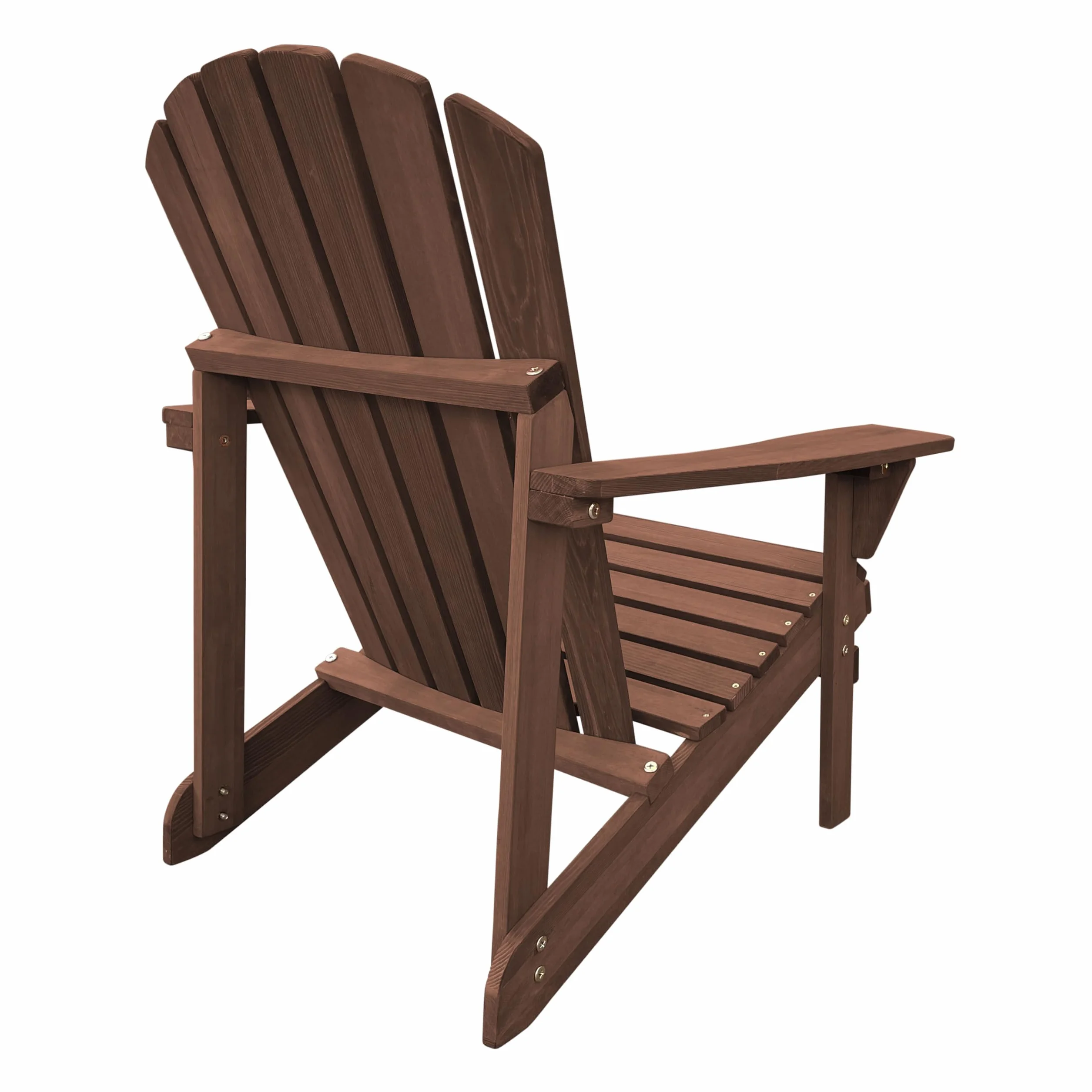 AXI Carmen Adirondack Krzeslo, krzeslo ogrodowe z drewna, kolor kawowy | drewniane krzesla ogrodowe dla 1 osoby/lezak/fotel wypoczynkowy z podlokietnikiem | 90,5 x 78,4 x 93 cm