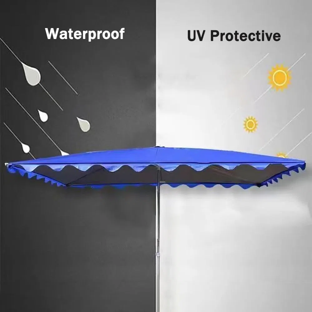 Prostokątny baldachim parasola 3 m x 2 m, zamiennik 6 żeber, pokrowiec na parasol na taras, trwały materiał parasola na balkon, taras i do ogrodu