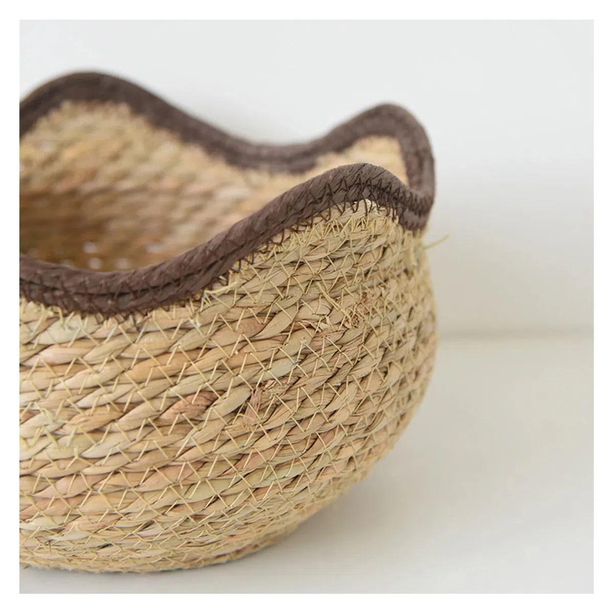 Wiklinowy kosz piknikowy, Woven Succulent Planter Storage Basket For Indoor Outdoor Plants Multiple Sizes(31cm x 16cm)