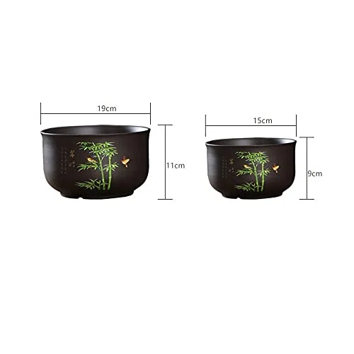 Strona główna Doniczka do uprawy w pomieszczeniach Doniczka dużego kalibru, oddychająca Bonsai Doniczkowa ceramiczna duża soczysta doniczka Pojemnik na rośliny ogrodowe do roślin Bonsai Do użytku