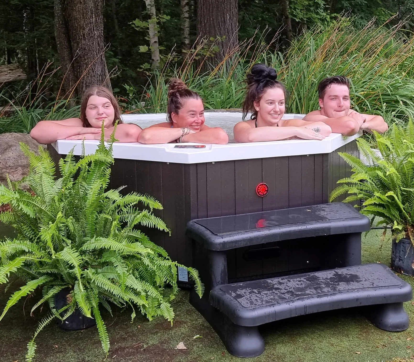 CANADIAN SPA CO. Uniwersalne stopnie do, 2 stopnie, 40 x 72 x 52 cm, pomoc w wejściu do basenu, antypoślizgowe i przenośne, akcesoria do