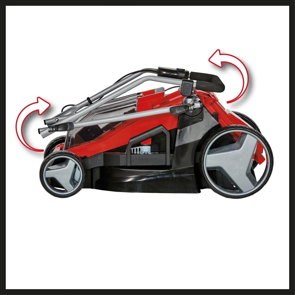 Einhell Akumulatorowa kosiarka GE-CM 36/43 Li M Power X-Change (Li-Ion, 36V, technologia TWIN-PACK, Highwheeler, w tym akumulator 2 x 4.0 Ah PXC i 2 x szybka ładowarka)