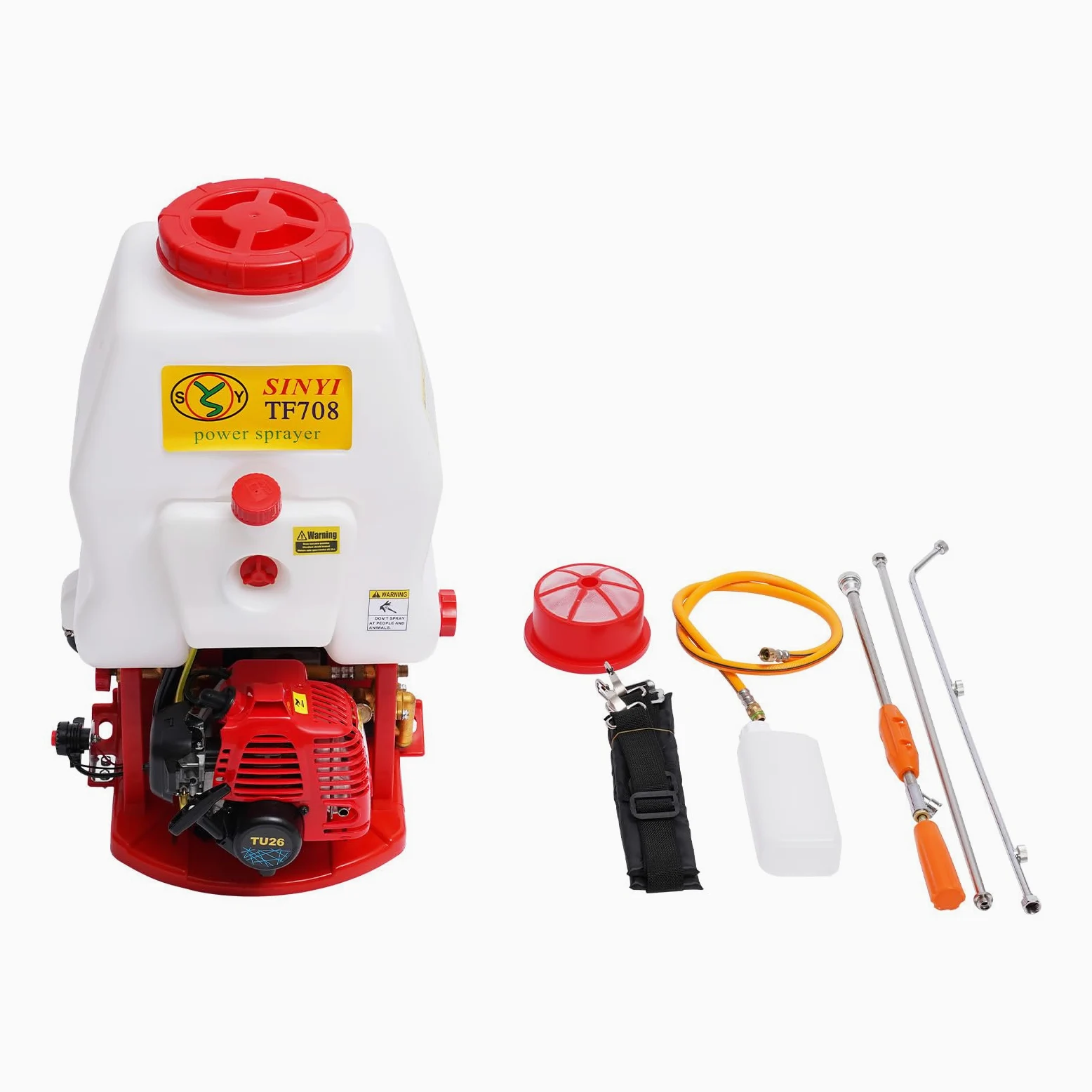 Opryskiwacz do plecaka, 20 l, zasilany benzyną 25,4 cc, wysokość 8 m i szelkami, 0,7 kW, opryskiwacz ciśnieniowy, opryskiwacz ciśnieniowy do roślin, do gospodarstwa i ogrodu