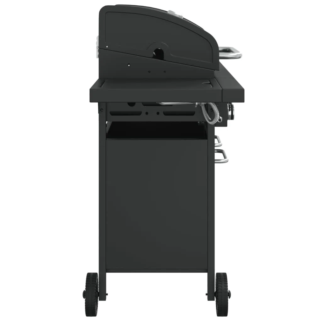 Meble Select grill gazowy z 5 palnikami czarna stal malowana proszkowo