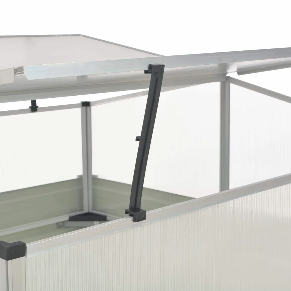 vidaXL Inspekt antracytowy 100 x 100 x 77 cm stal galwanizowana