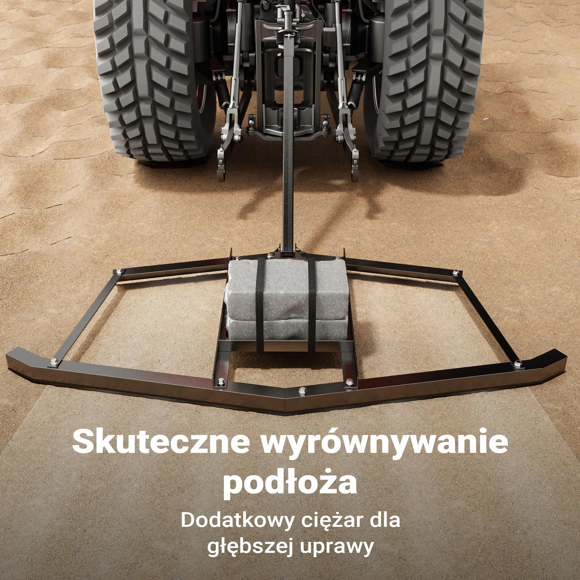 Wiltec Brona 172 x 90 cm do kosiarek i ATV, brona łąkowa ciągniona 66" do uprawy i wyrównywania gleby