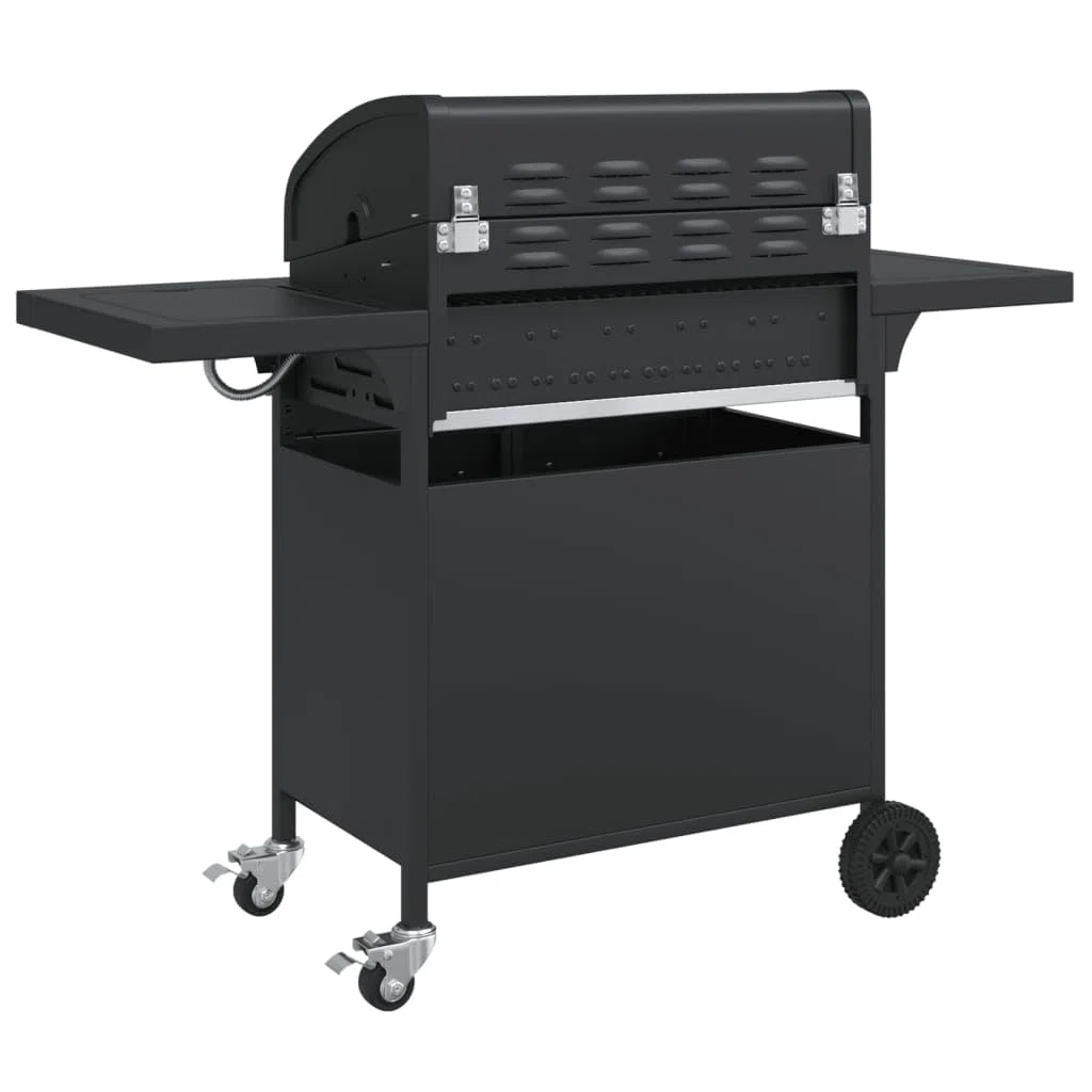 Meble Select grill gazowy z 5 palnikami czarna stal malowana proszkowo