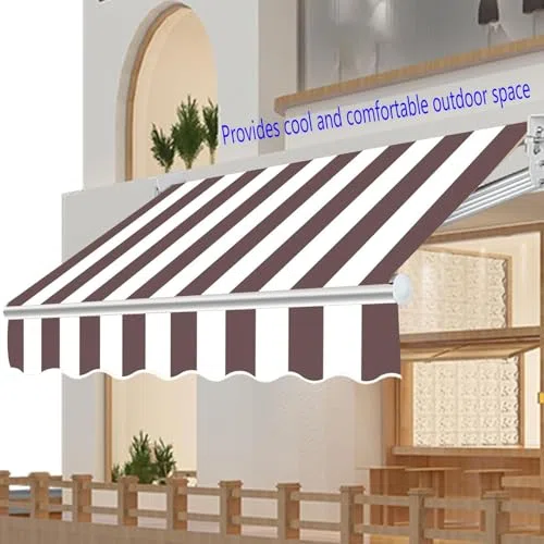 Wysuwana tkanina zastępcza markizy - ręczny pokrowiec na zadaszenie do drzwi i balkonów, czerwony materiał zaciemniający na zewnątrz, 3 x 2 m, 4 x 2 m, 5 x 2 m, idealny na patio i tarasy (2 x 1,5 m