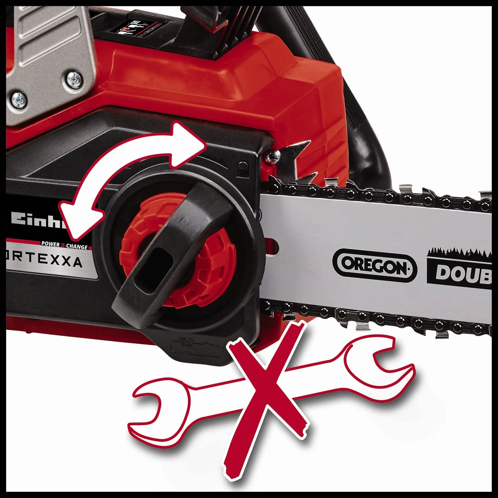 Einhell Fortexxa 18/30 Piła Łańcuchowa, Czarny/Czerwony, ‎71 x 27.7 x 24.3 cm; 4.1 kg