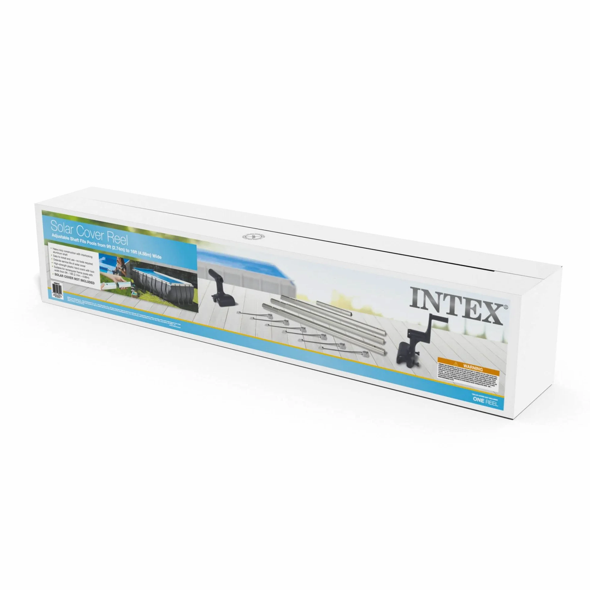 Intex Pokrowiec na Basen, Srebrny/Czarny, od 2,74 do 4,88 m