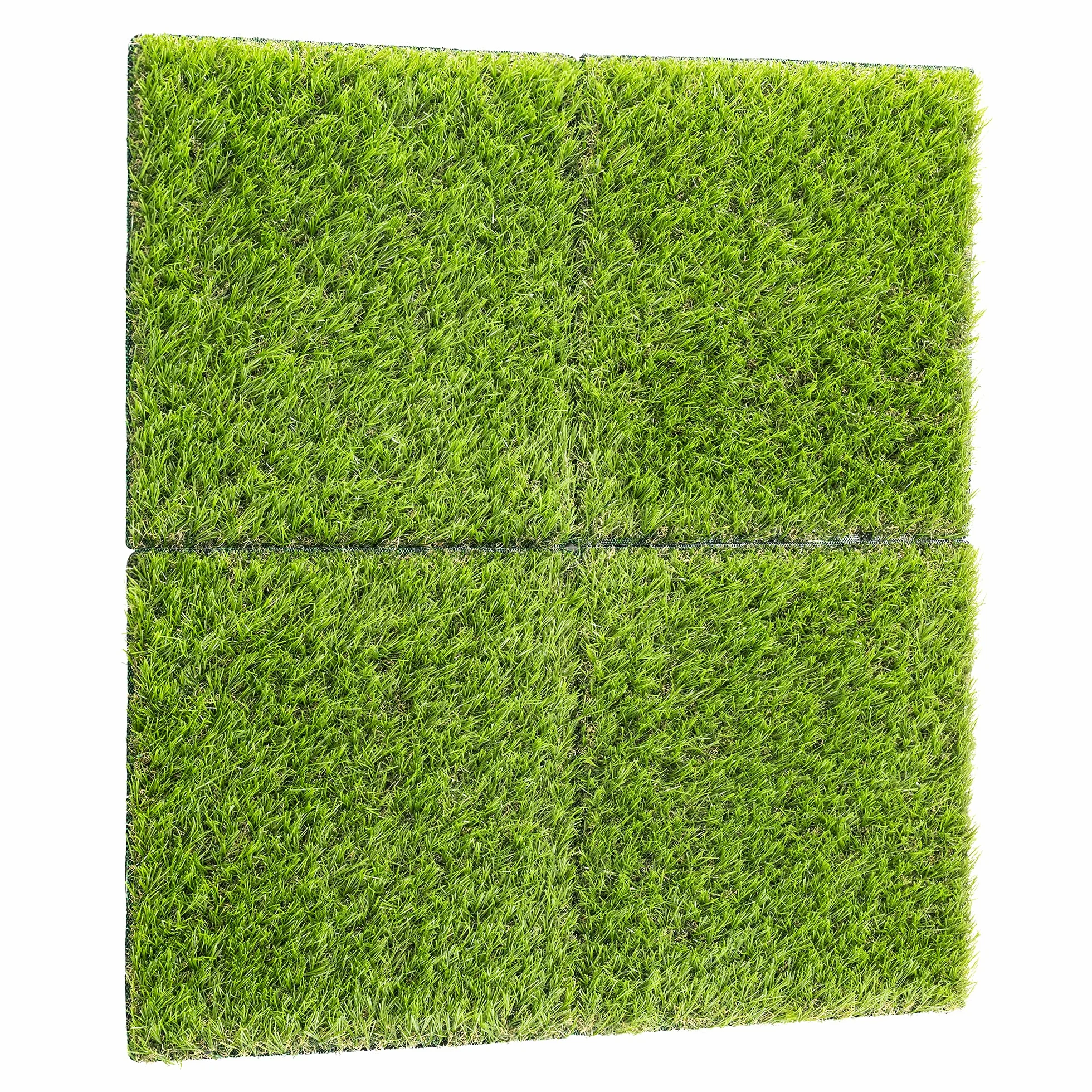 Navaris 4 x mata ze sztucznej trawy kwadratowej – każda 30,3 x 30,3 cm – sztuczna trawa na płyty, na balkon, taras – sztuczna dekoracja, dywan trawnikowy