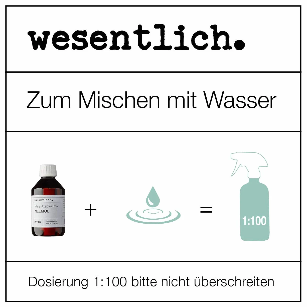 wesentlich. Olejek neem z emulgatorem 500ml - gotowy do natychmiastowego użycia
