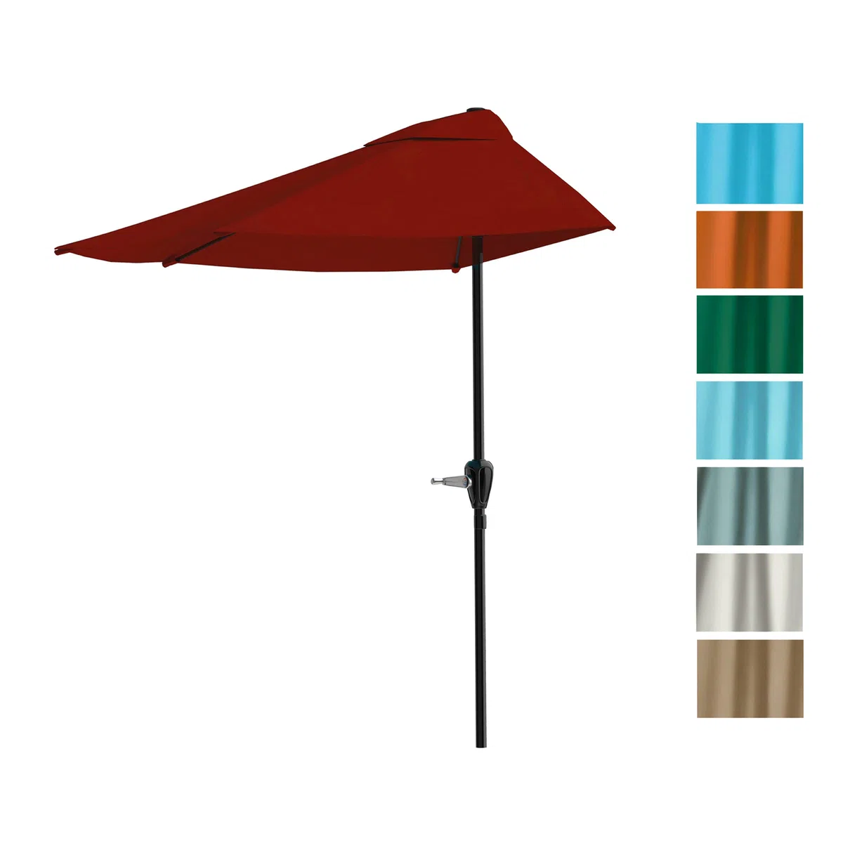 9-stopowy parasol tarasowy z łatwym otwieraniem korby baldachim na balkony, werandę lub agę