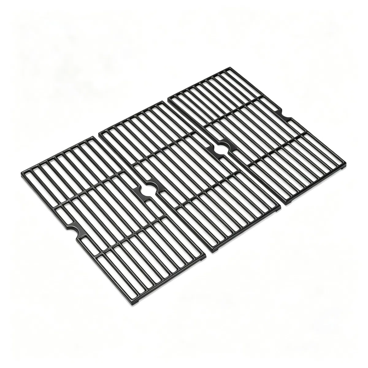 GFTIME Żeliwny ruszt do grillowania, 43 x 63 cm, do Enders Boston Pro 3, Enders Monroe Pro 3, Charbroil, Barbecook Siesta 310, Landmann Triton 3 i 4, części zamienne do rusztu do grilla, 3 sztuki