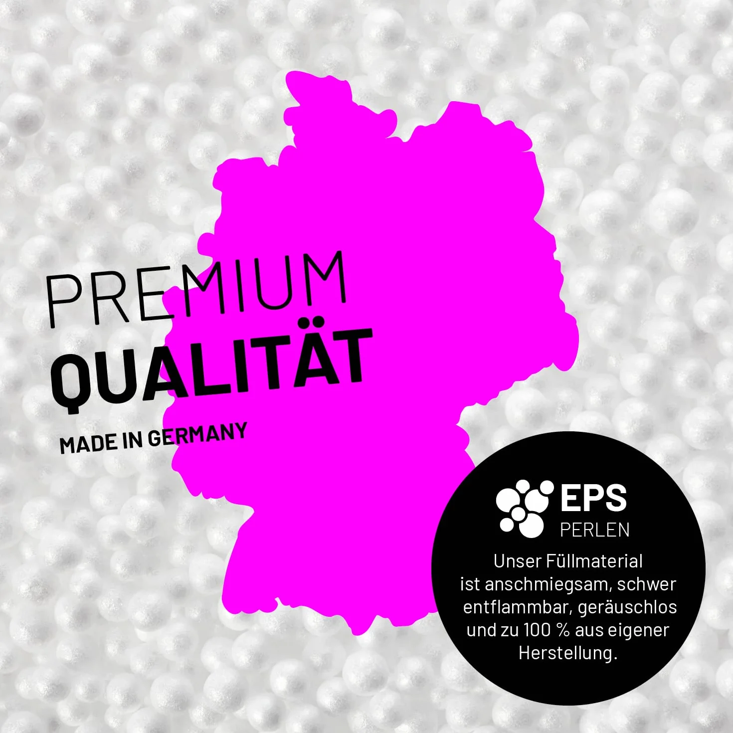 Lumaland worek do siedzenia Drops: okrągły worek (300 L) z funkcją 2w1 dla wygodnego siedzenia i leżenia | Podwójny agent dla chwil relaksu wewnątrz i na zewnątrz | Z adaptacyjną wypełnieniem EPS |