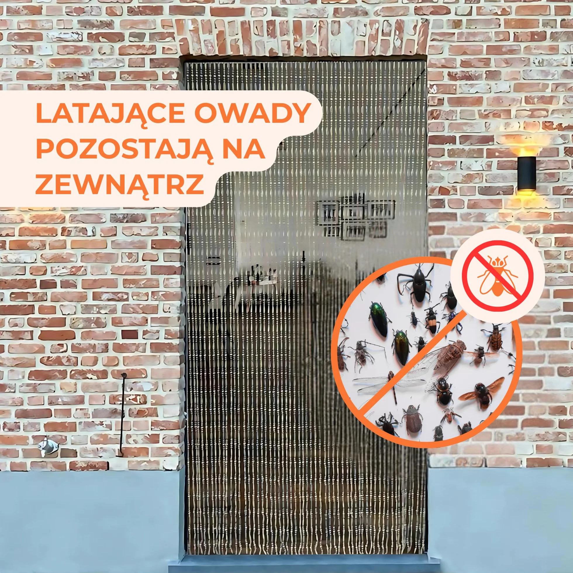 Trente zasłona z koralików, różne rozmiary i kolory, siatka przeciw owadom na drzwi balkonowe, zasłona koralikowa przeciw owadom, moskitiera multikolor 100 × 230 cm