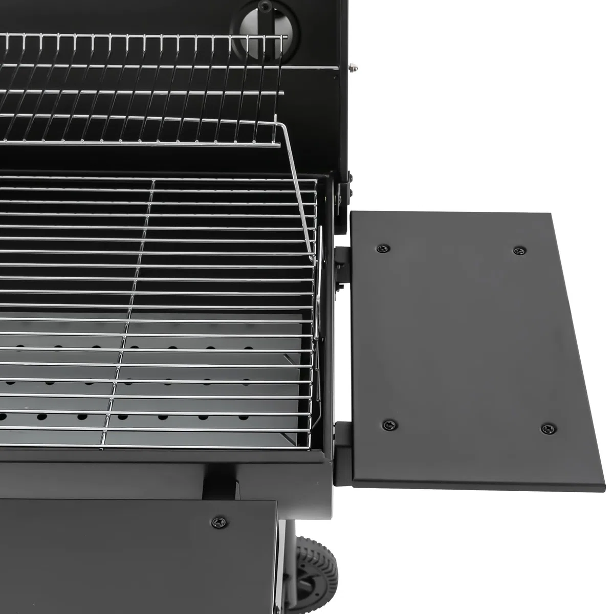 Grill na węgiel drzewny, grill na kółkach z pokrywą i termometrem, grill z kółkami, podwójna powierzchnia do grillowania dla 10 osób, do ogrodu, na taras, do użytku na zewnątrz