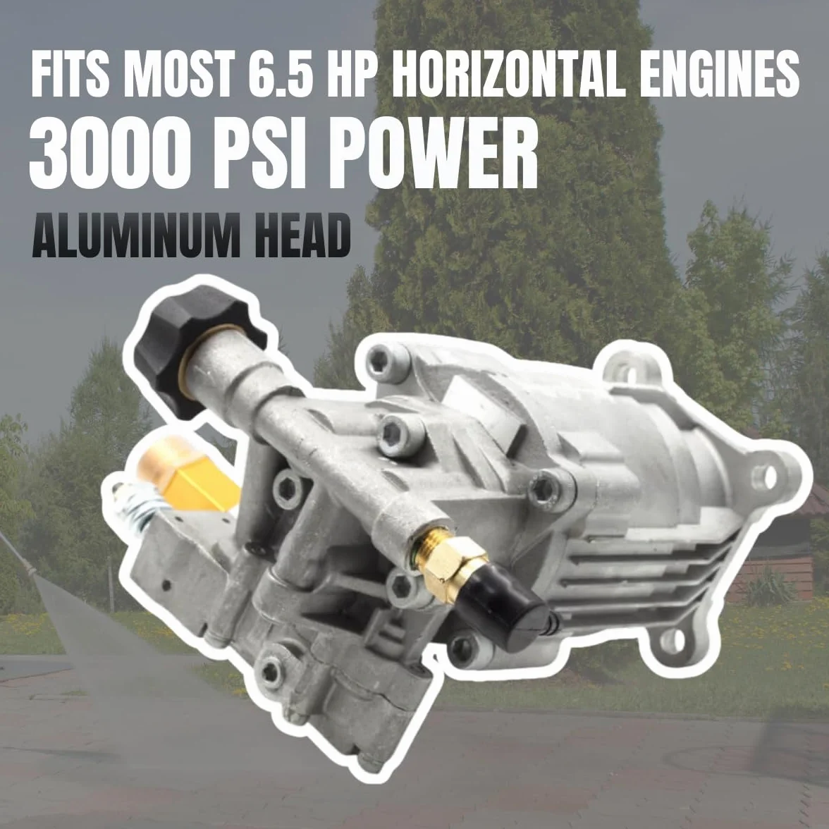Pompa zastępcza myjki ciśnieniowej 3000 PSI 200 bar 6,5 KM Aluminiowa głowica PA000-PW28/2,5