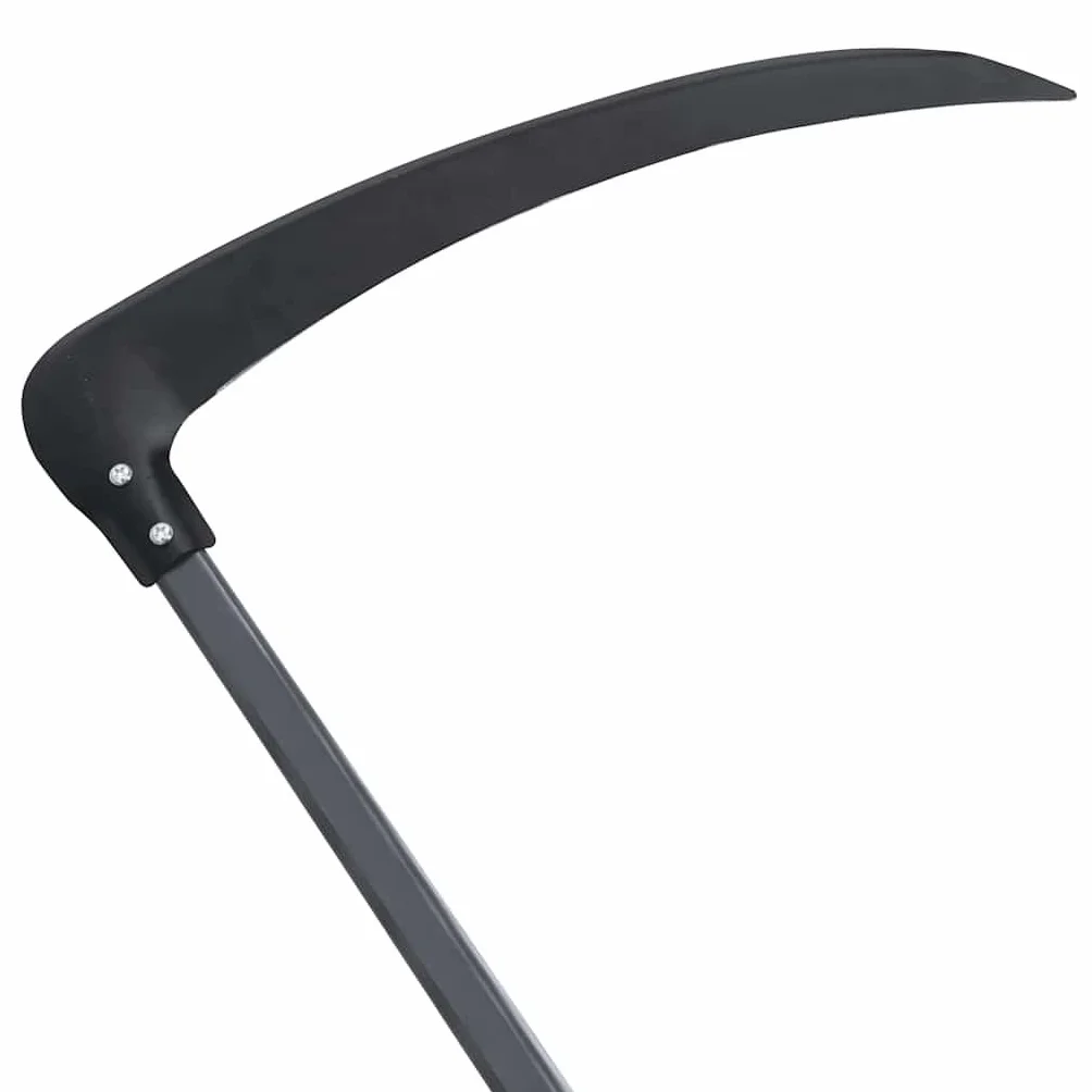 Kosa 145 cm z kamieniem szlifierskim, stalowym ostrzem i drewnianymi uchwytami, 2 uchwyty, długość liścia 59 cm, do chwastów trawy i lekkiego zarośla podczas pielęgnacji ogrodu