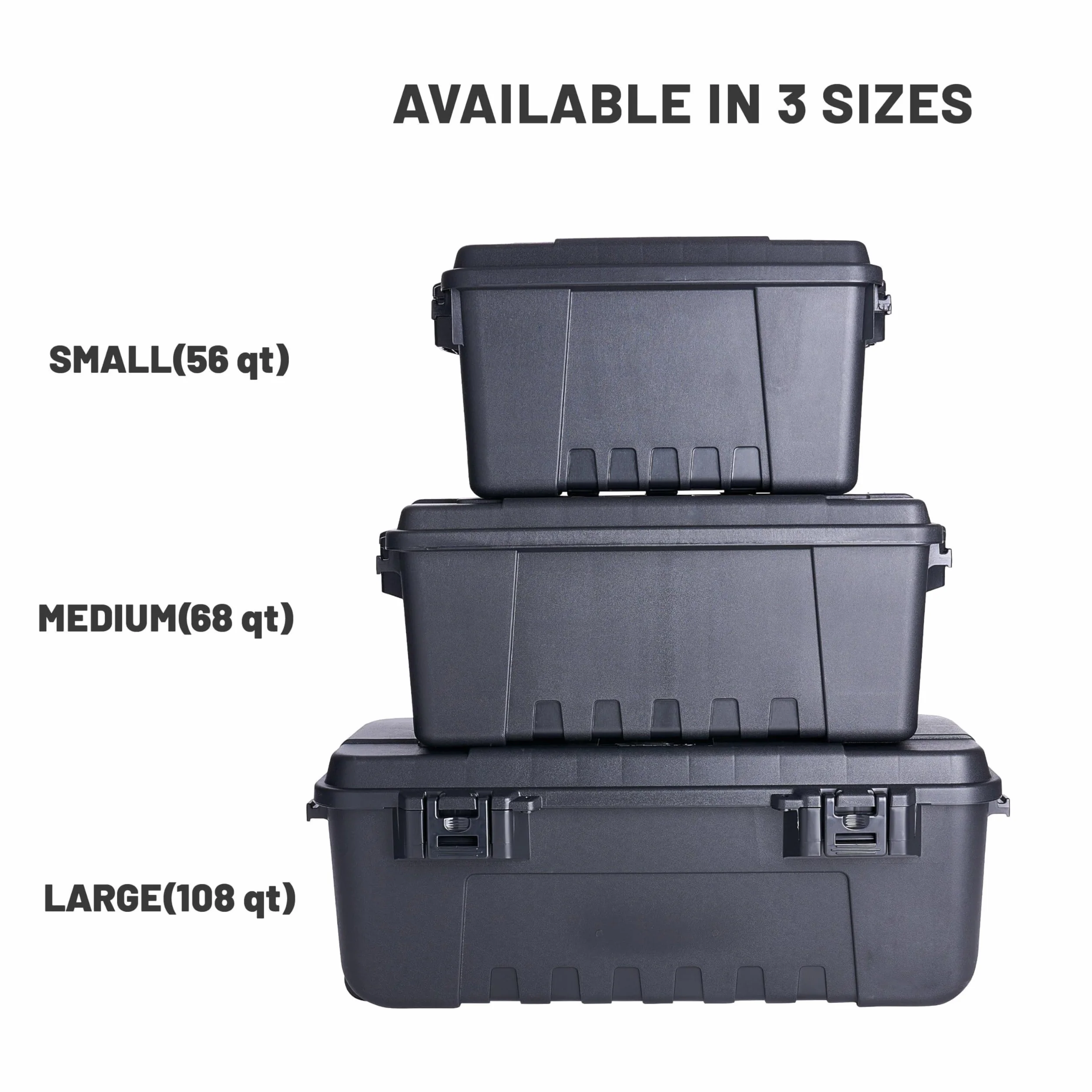 PLANO Sportsman'S Trunk Large 102Ltr, Black, Military-Grade Storage Box With Lid, Heavy Duty, Large, Camping &Amp; Army Storage Trunks, Perfect For Hunting, Paintball, Airsoft Or Home Storage