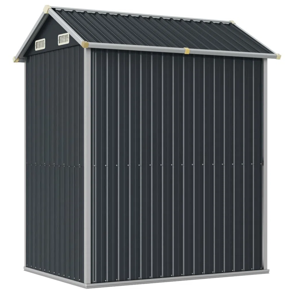 ShGaxin Antracyt domek ogrodowy 192x152,5x237cm stal ocynkowana, domek ogrodowy, domek do przechowywania ogrodu, domek na narzędzia ogrodowe
