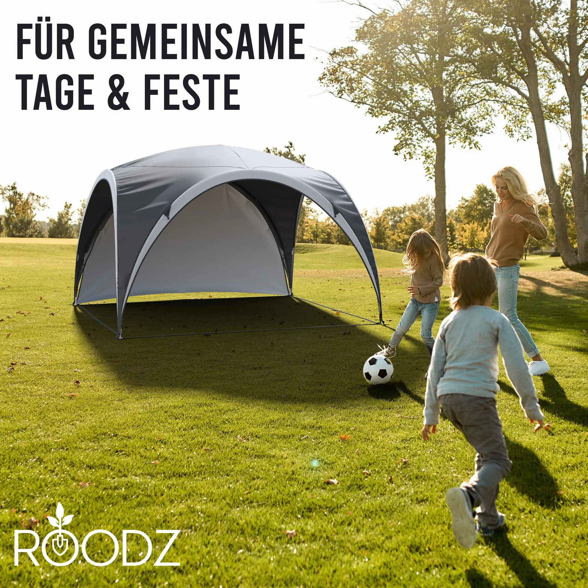 ROODZ Pawilon 3,20 x 3,20 m wodoodporny ochrona UV 50+ namiot imprezowy ogrodowy