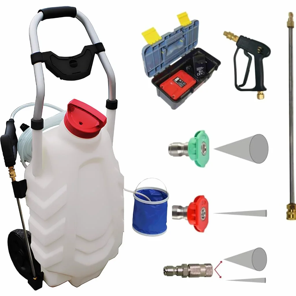 Forum Equipement - PRO SPRAYER Option Płukanie - Elektryczny i Wolnostojący Opryskiwacz - 30 litrów - Wyposażony w 2 baterię