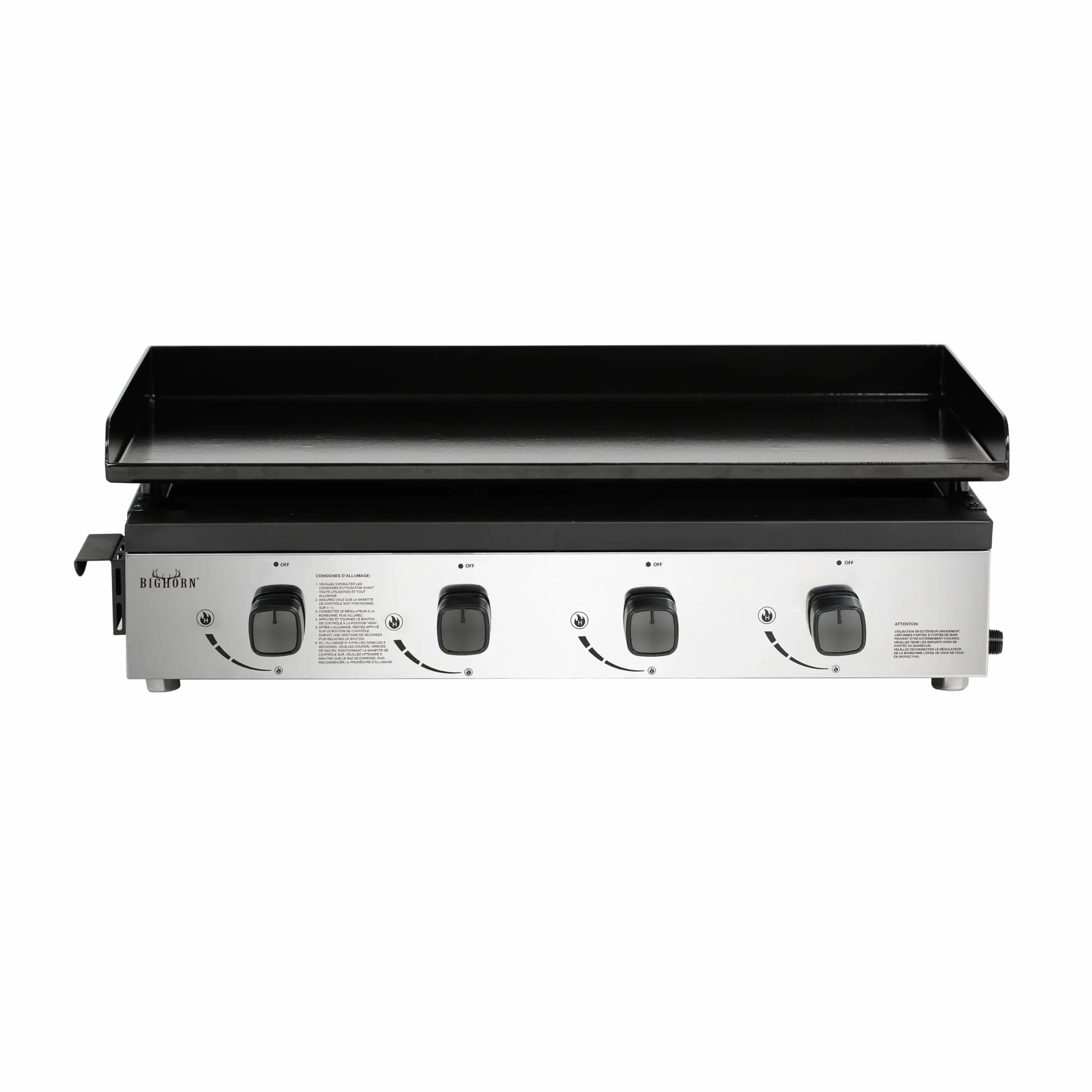 BIGHORN Plancha Grill – grill gazowy, tablet, przenośny, 4 palniki